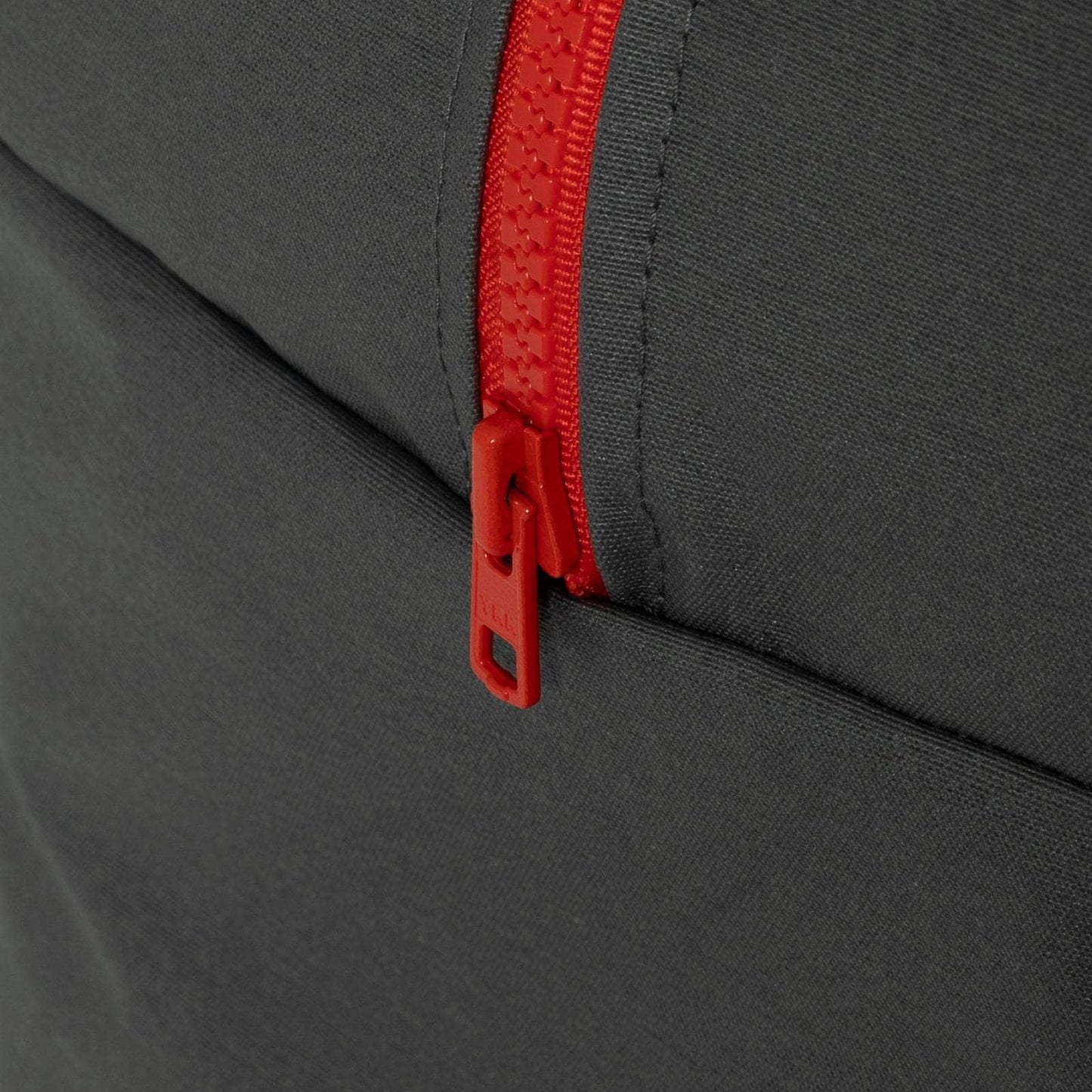 Bolsa MyBigBag Bolsa MyBigBag Gris Marengo con asas y cremallera rojas