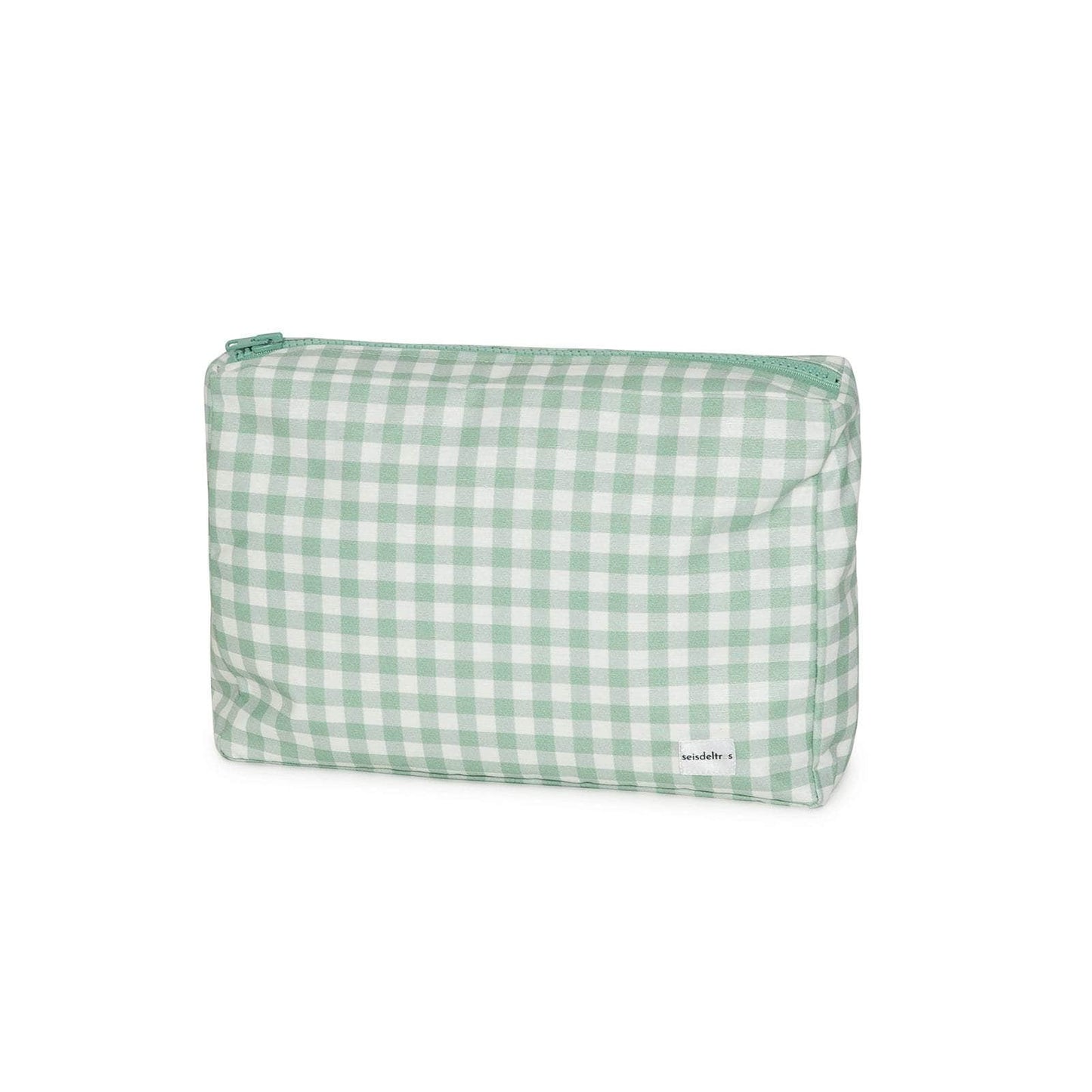 neceser MybigBag Neceser MyBigBag Cuadros Verde Empolvado
