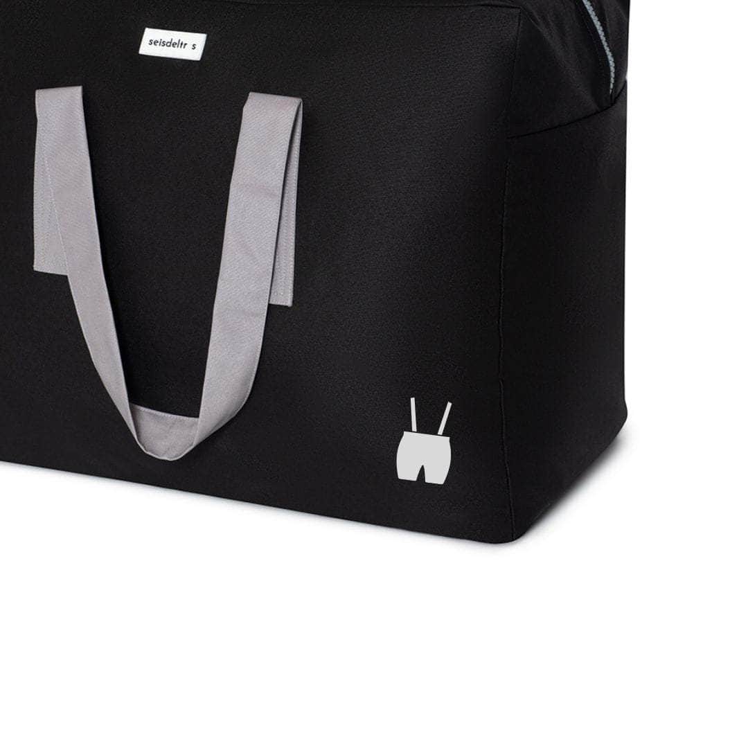 Bolsa MyBigBag negra asas gris MyBigBag Especial "Mi primera ropita" - L MyBigBag Especial "Mi primera ropita" - L