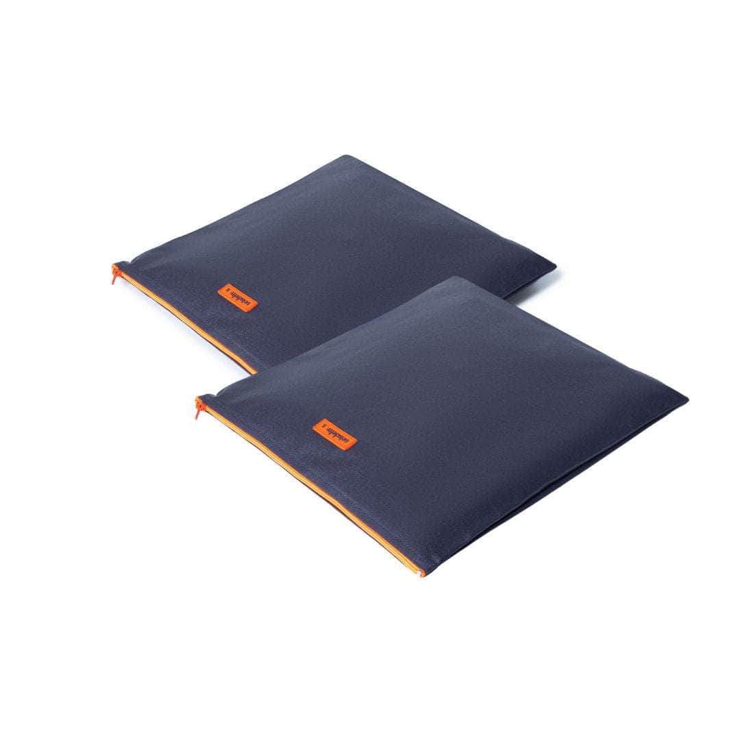 Pack 2 fundas Azul Marino cremallera naranja Pack 2 fundas Azul Marino cremallera naranja