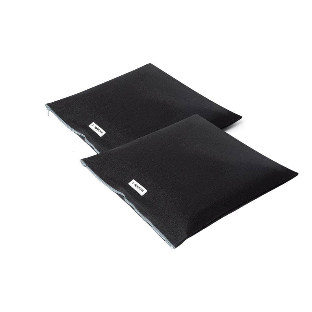 Pack 2 fundas Negras con cremallera gris Pack 2 fundas Negras con cremallera gris