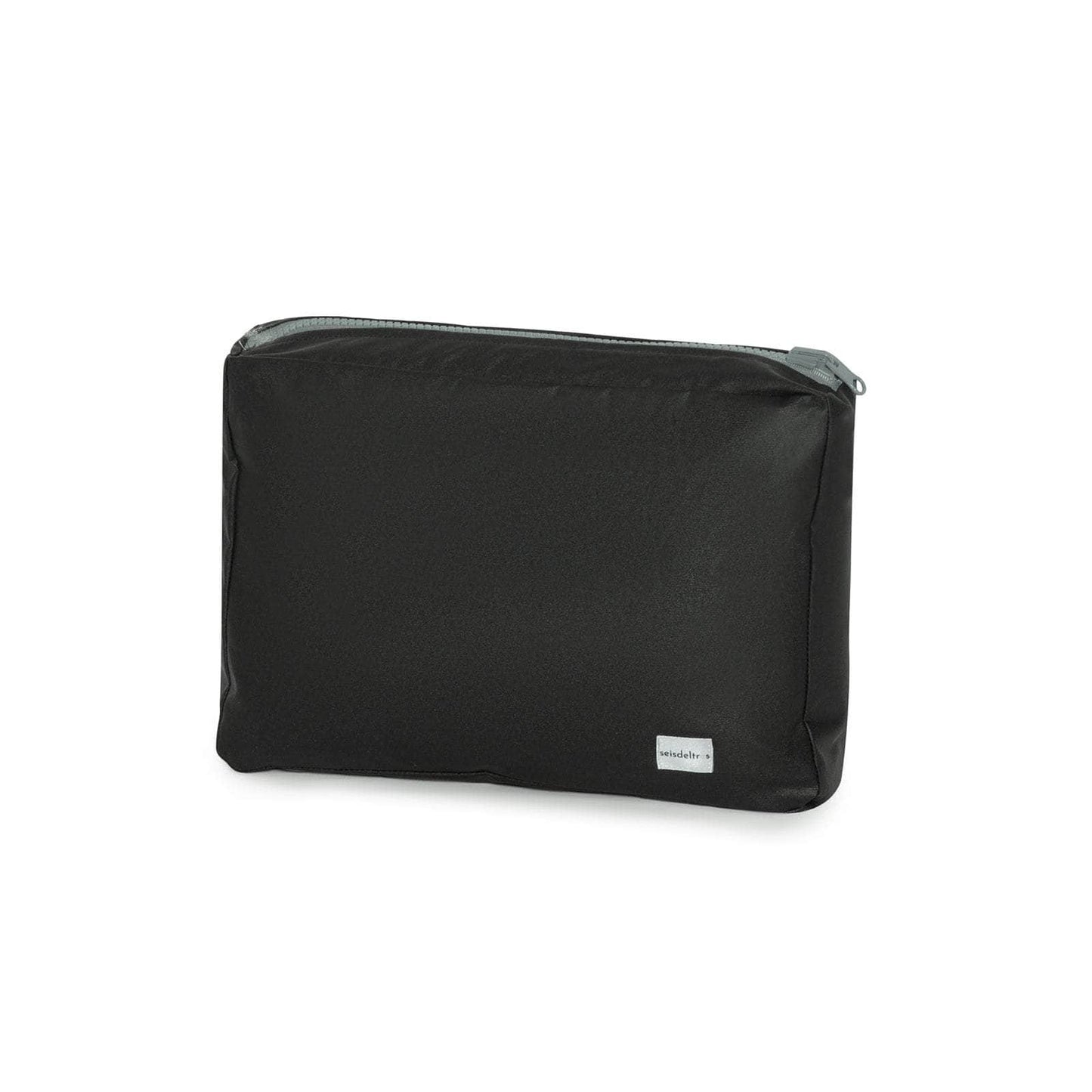 Pack Bolsa MyBigBag y Neceser Reversible - Cuadros Vichy Negro con asas y cremallera negras