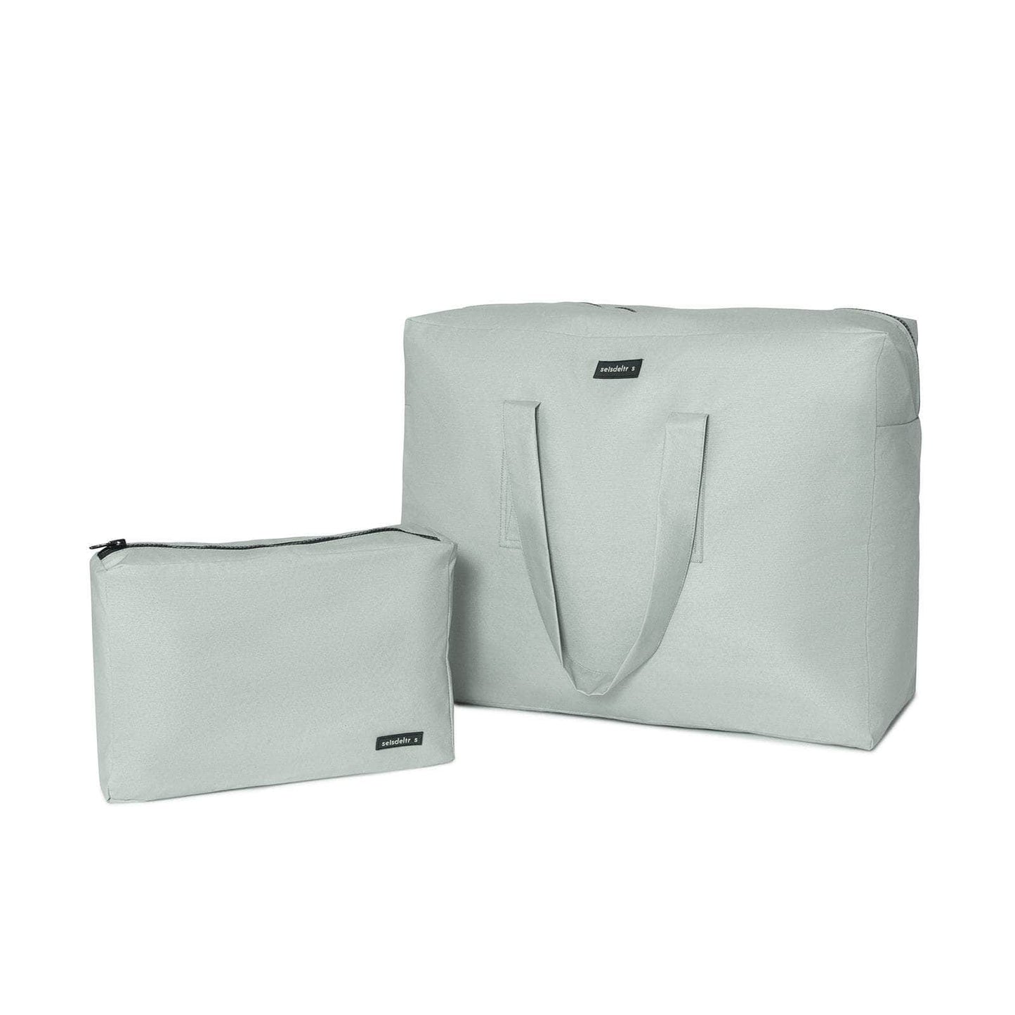 Pack Bolsa MyBigBag y Neceser - Verde Empolvado cremallera negra Pack Bolsa MyBigBag y Neceser - Verde Empolvado cremallera negra