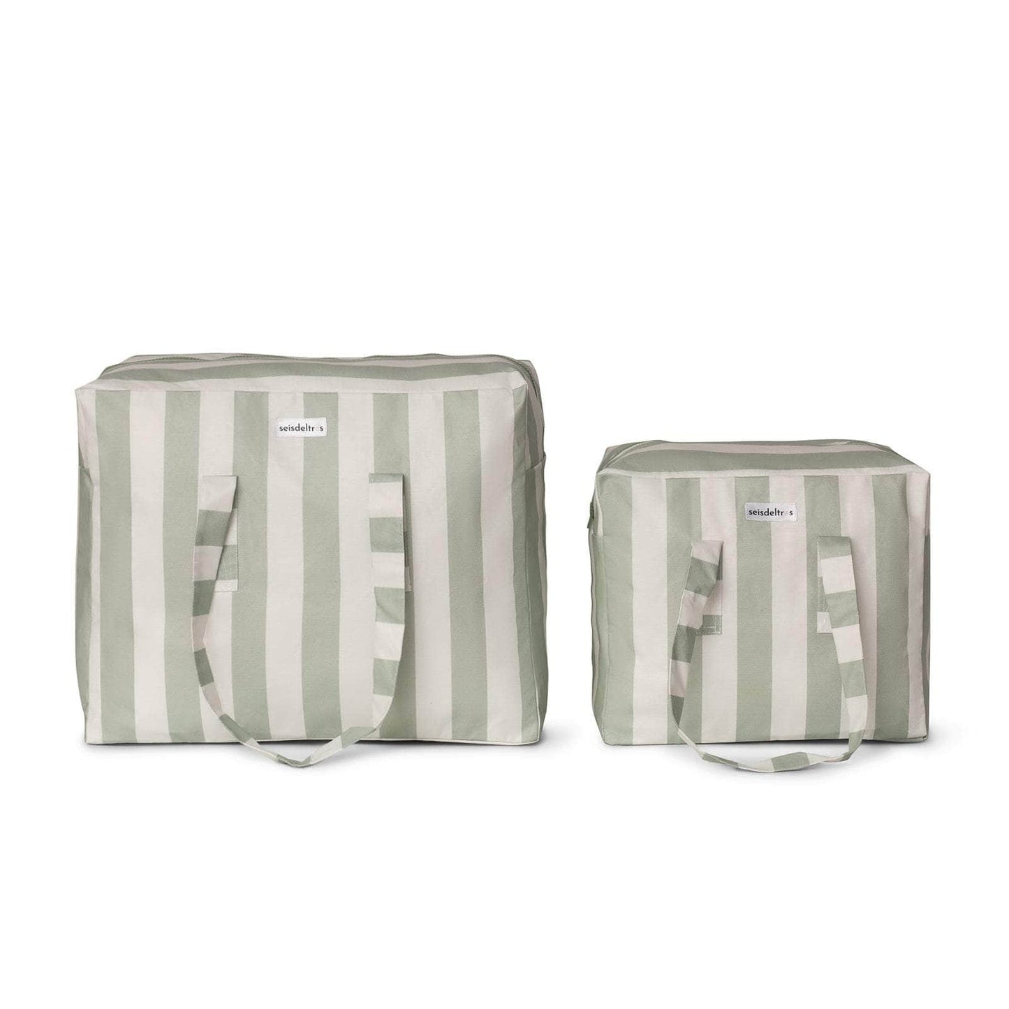 pack mybigbag Pack completo - bolsa M, bolsa XL y Neceser Rayas Verde