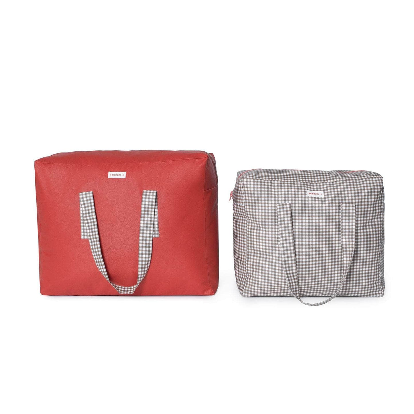 Pack Dúo - XL y L - Marrón/Minivichy marrón/Teja Pack Dúo - XL y L - Marrón/Minivichy marrón/Teja