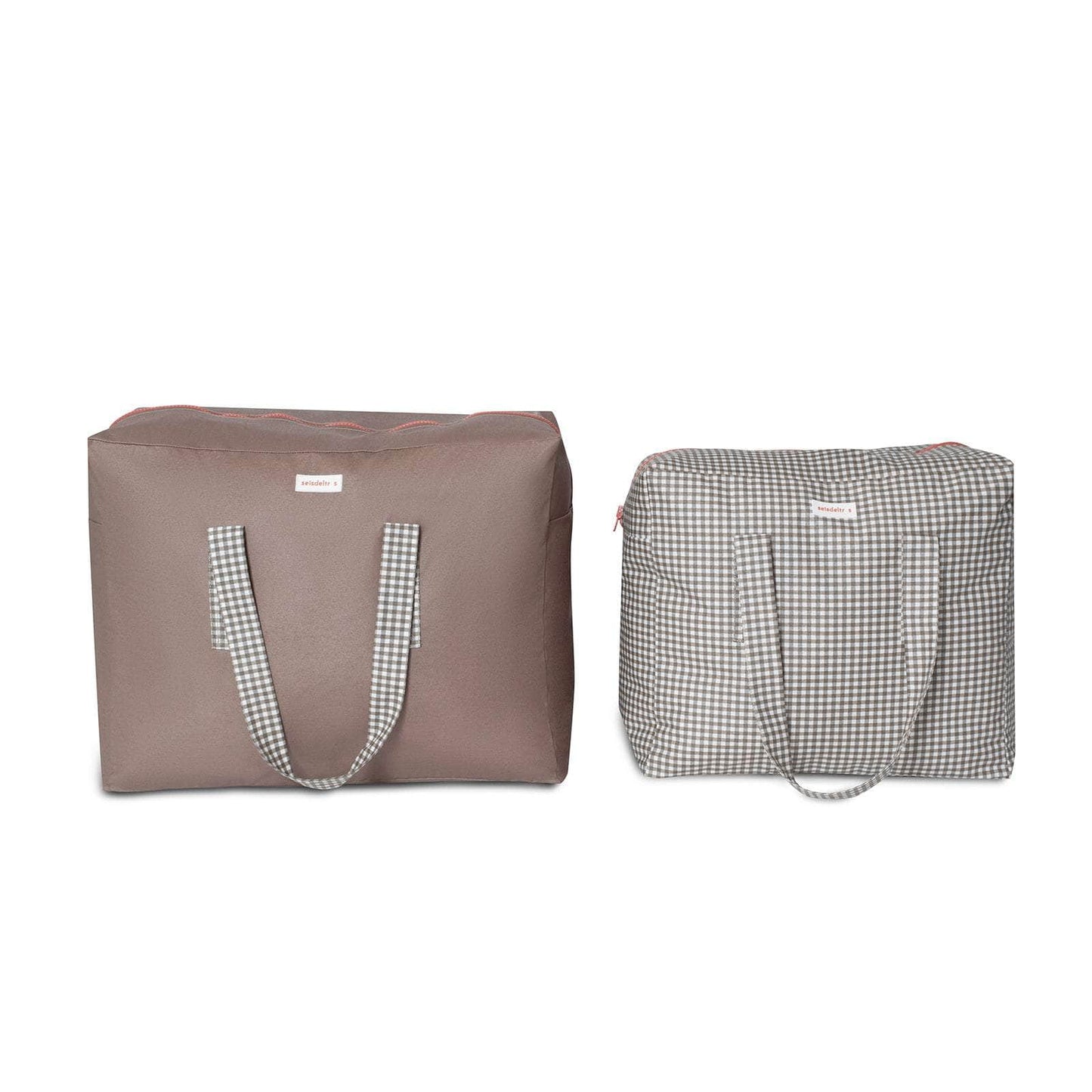 Pack Dúo - XL y L - Marrón/Minivichy marrón/Teja Pack Dúo - XL y L - Marrón/Minivichy marrón/Teja