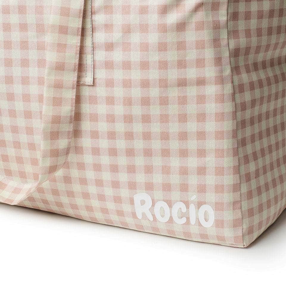 Bolsa MyBigBag Bolsa MyBigBag Cuadros Rosa Empolvado
