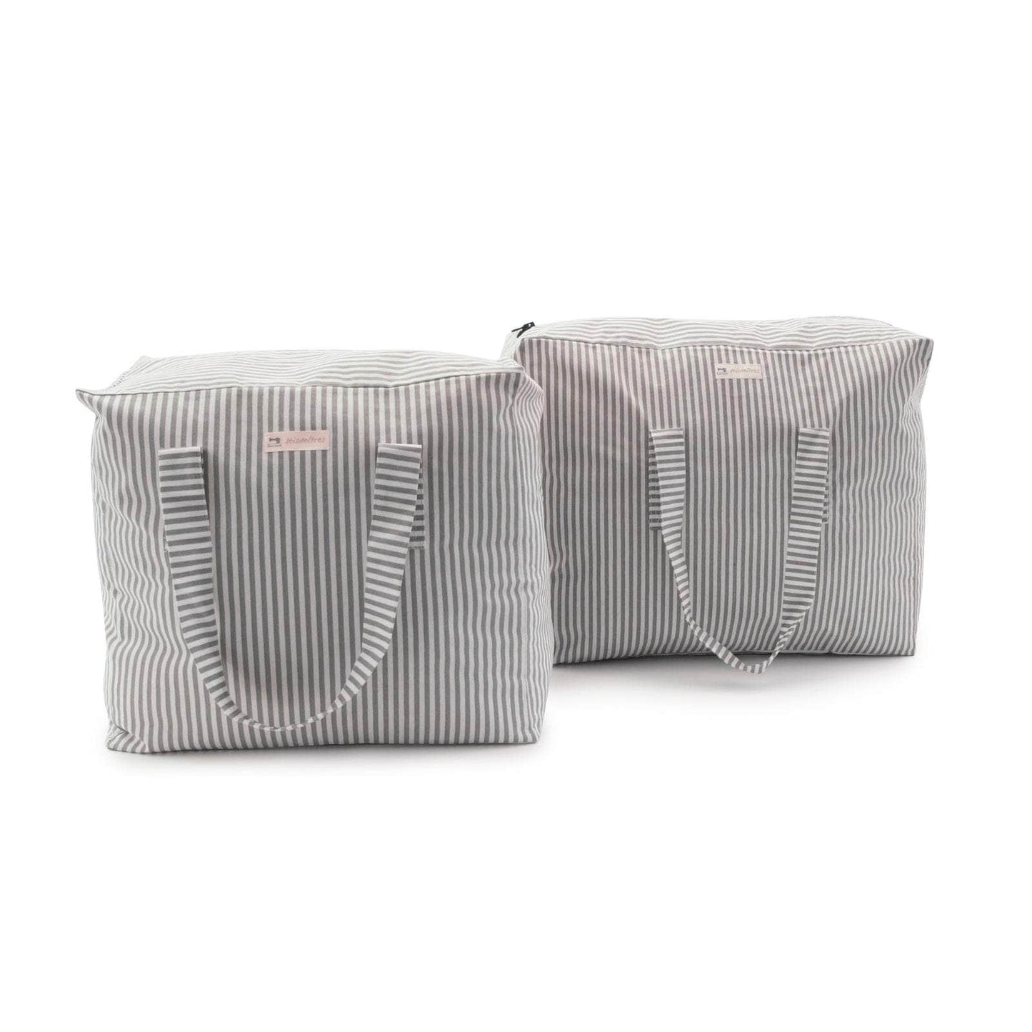 Bolsa MyBigBag Bolsa MyBigBag Raya Gris y Blanco