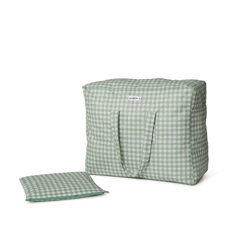 funda MybigBag Funda MyBigBag Cuadros Verde Empolvado
