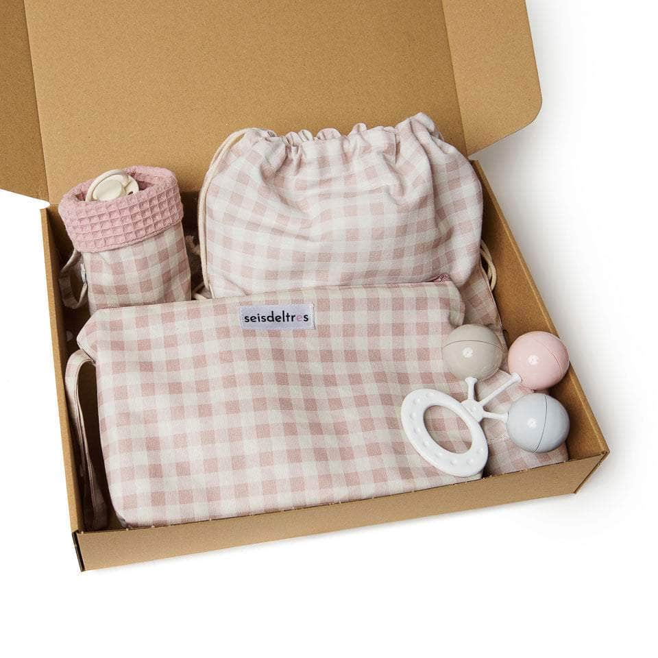 Kit Supervivencia Básico Guardería # 7 (Rosa Empolvado) Regalos recién nacidos kit básico guardería rosa empolvado