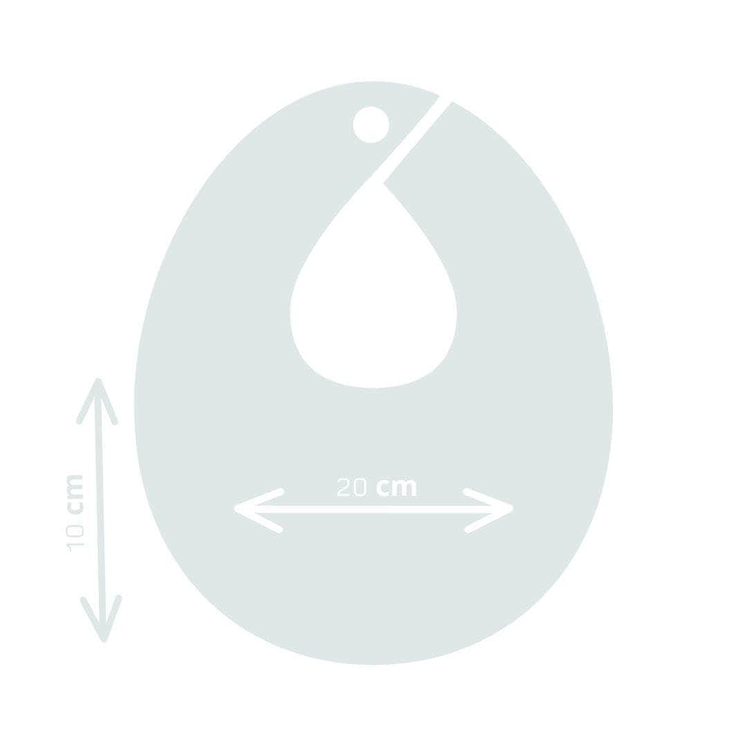 Pack de dos Baberos para Recién Nacidos Verde Empolvado