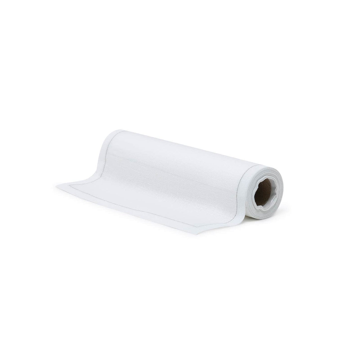 Blanco Servilletas de lino en rollo (20 ud) Servilletas de lino reutilizables | Rollo de tela lavable