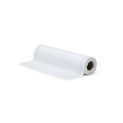 Blanco Servilletas de lino en rollo (20 ud) Servilletas de lino reutilizables | Rollo de tela lavable