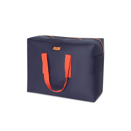 Bolsa MyBigBag Bolsa MyBigBag Azul Marino con asas naranjas Bolsa MyBigBag Azul Marino con asas naranjas