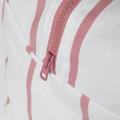 Bolsa MyBigBag Bolsa MyBigBag Blanca Raya Rosa Bolsa de playa grande y resistente | Impermeable y elegante​