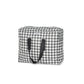 Bolsa MyBigBag Bolsa MyBigBag Cuadros Vichy Negro con asas y cremallera Negras