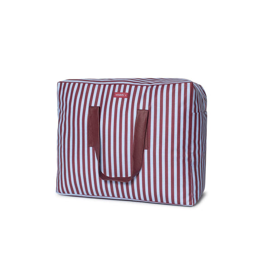 Bolsa MyBigBag Bolsa MyBigBag Rayas Burdeos / Azul Hielo Bolsa MyBigBag Rayas Burdeos / Azul Hielo