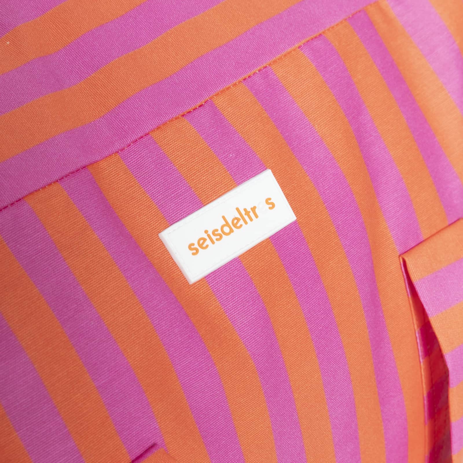 Bolsa MyBigBag Bolsa MyBigBag Rayas Naranja/Rosa Bolsa MyBigBag Rayas Naranja/Rosa