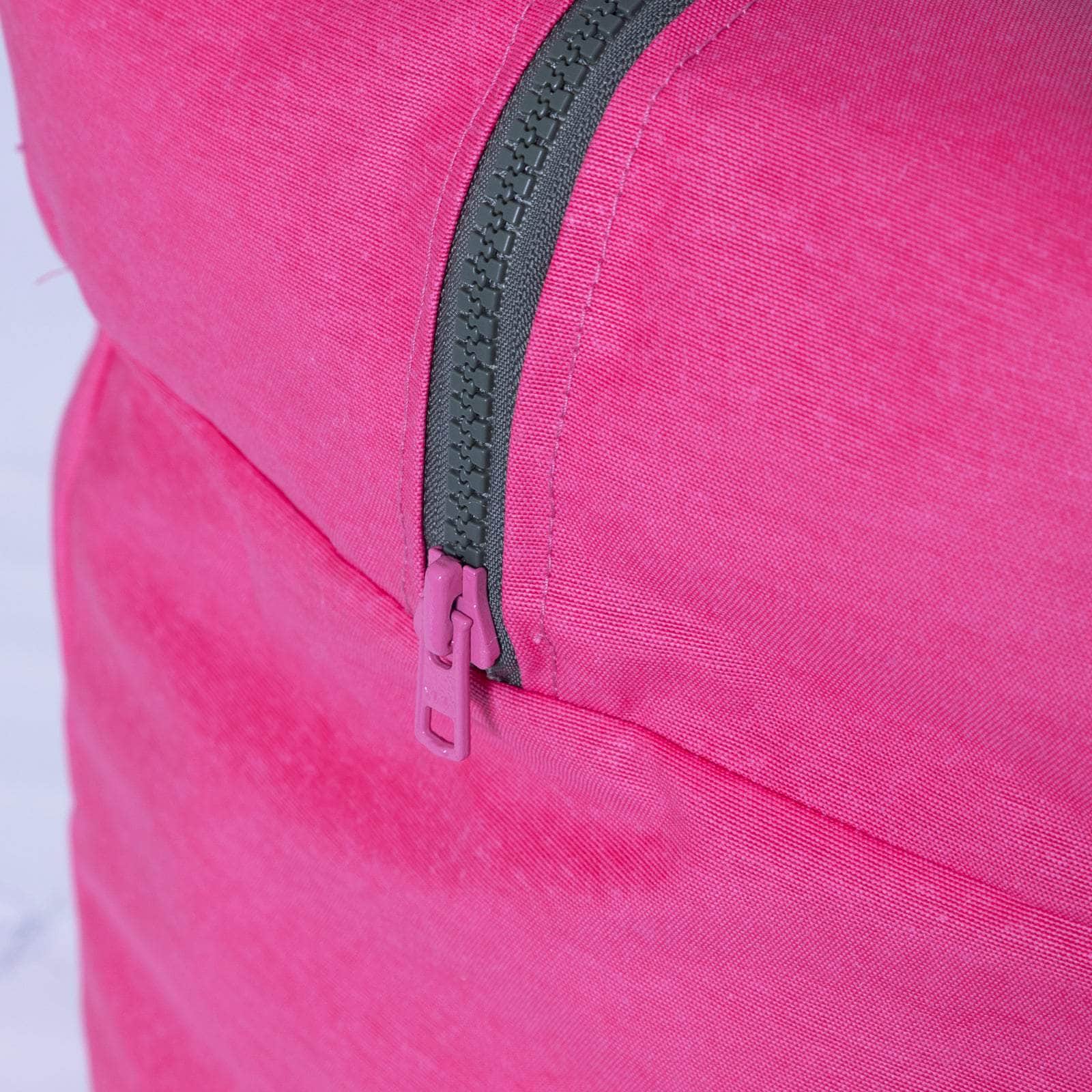 Bolsa MyBigBag Bolsa MyBigBag Rosa Fucsia con asas verde caqui Bolsa MyBigBag Rosa Fucsia con asas verde caqui