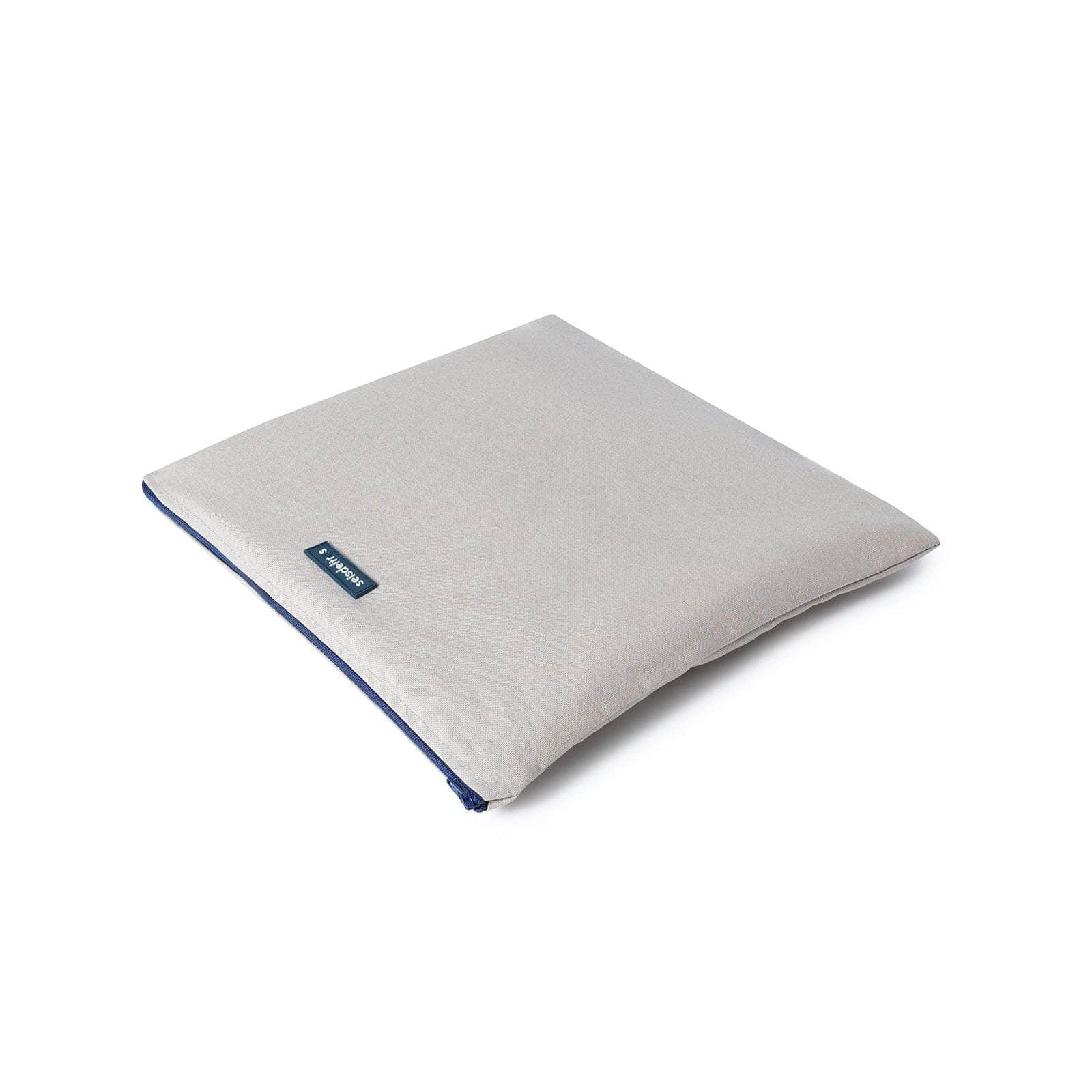 Funda MyBigBag Beige cremallera azul marino Funda MyBigBag Beige cremallera azul marino