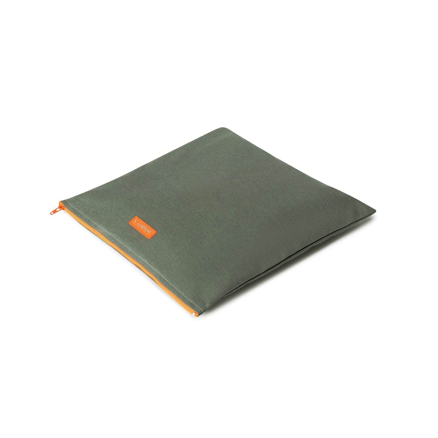 Funda MyBigBag  Verde Caqui cremallera naranja Funda MyBigBag  Verde Caqui cremallera naranja