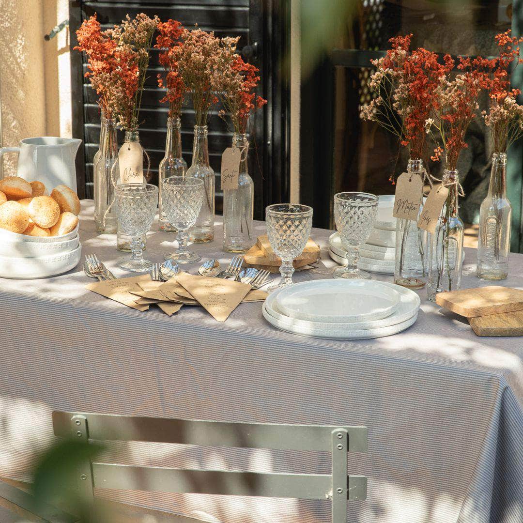 Mantel Saint Tropez Mantel reversible y lavable | Dos diseños en uno, antimanchas