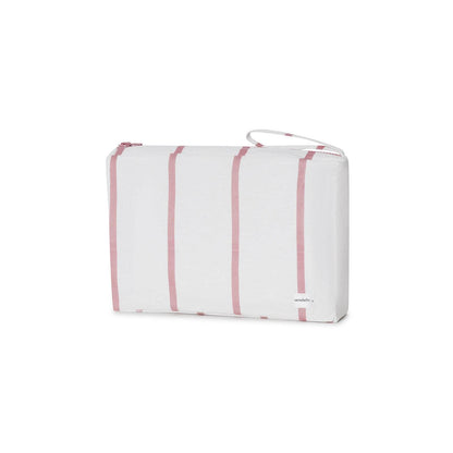 neceser MybigBag Neceser MyBigBag Blanco Raya Rosa Burdeos  Neceser MyBigBag Verano | Ligero, con bolsillo y agarrador