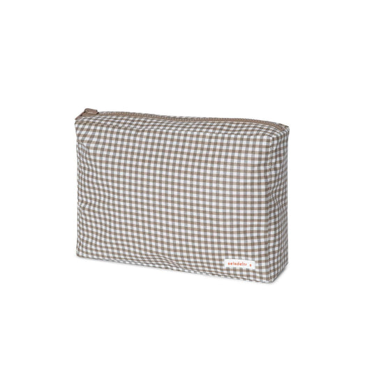 neceser MybigBag Neceser MyBigBag Reversible - Teja/Minivichy Marrón Neceser MyBigBag Reversible - Teja/Minivichy Marrón