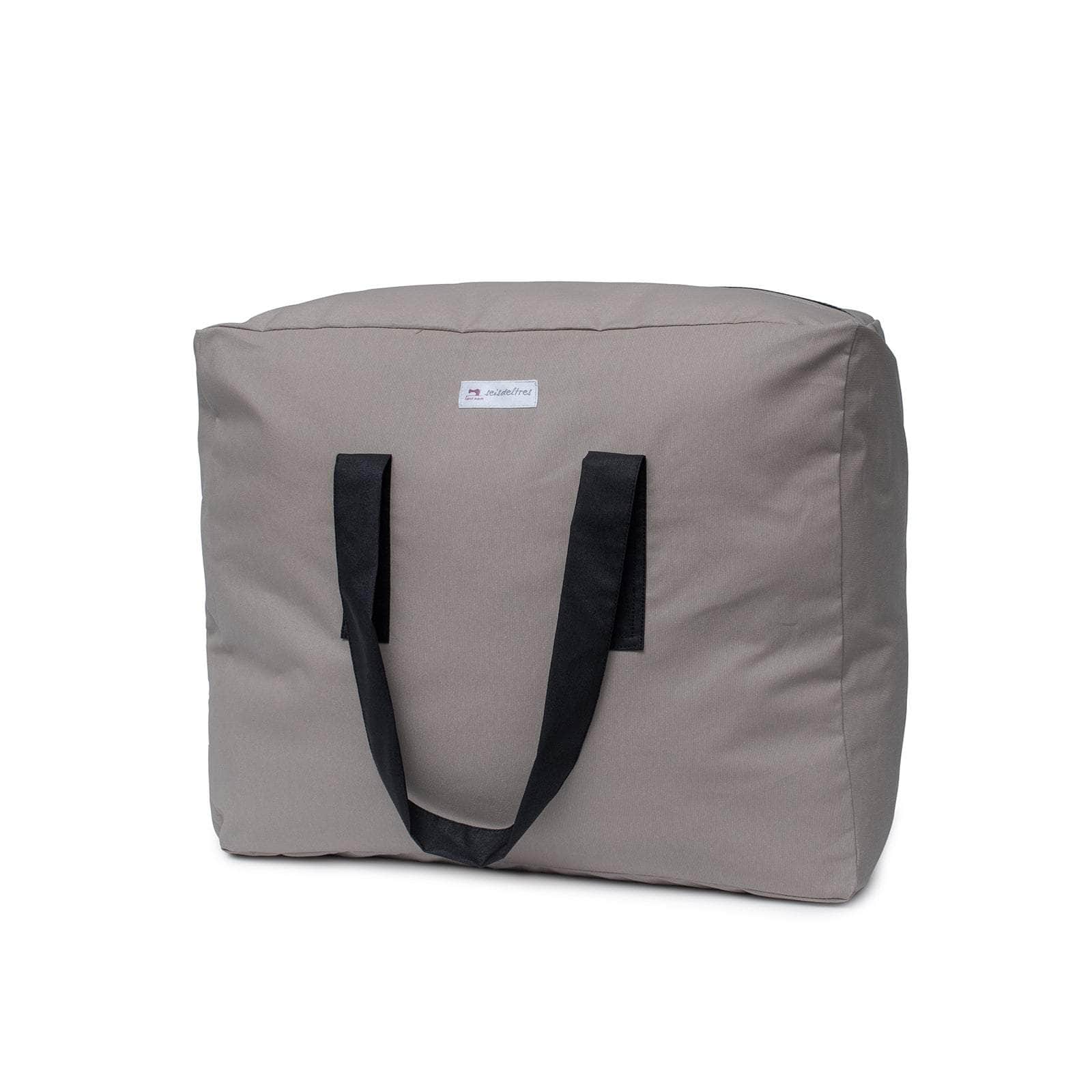 Bolsa MyBigBag OUT - Bolsa MyBigBag Piedra asas y cremallera negra OUT - Bolsa MyBigBag Piedra asas y cremallera negra