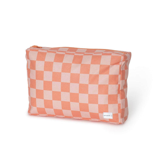 neceser MybigBag OUT - Neceser MyBigBag Cuadros Naranja OUT - Neceser MyBigBag Cuadros Naranja