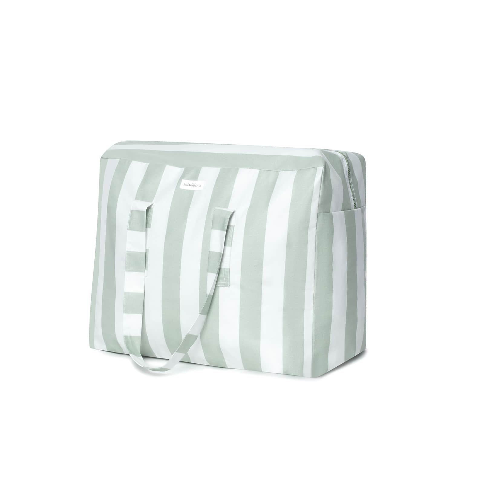 Pack Bolsa MyBigBag y Neceser Rayas Verde Pack Bolsa MyBigBag y Neceser Rayas Verde
