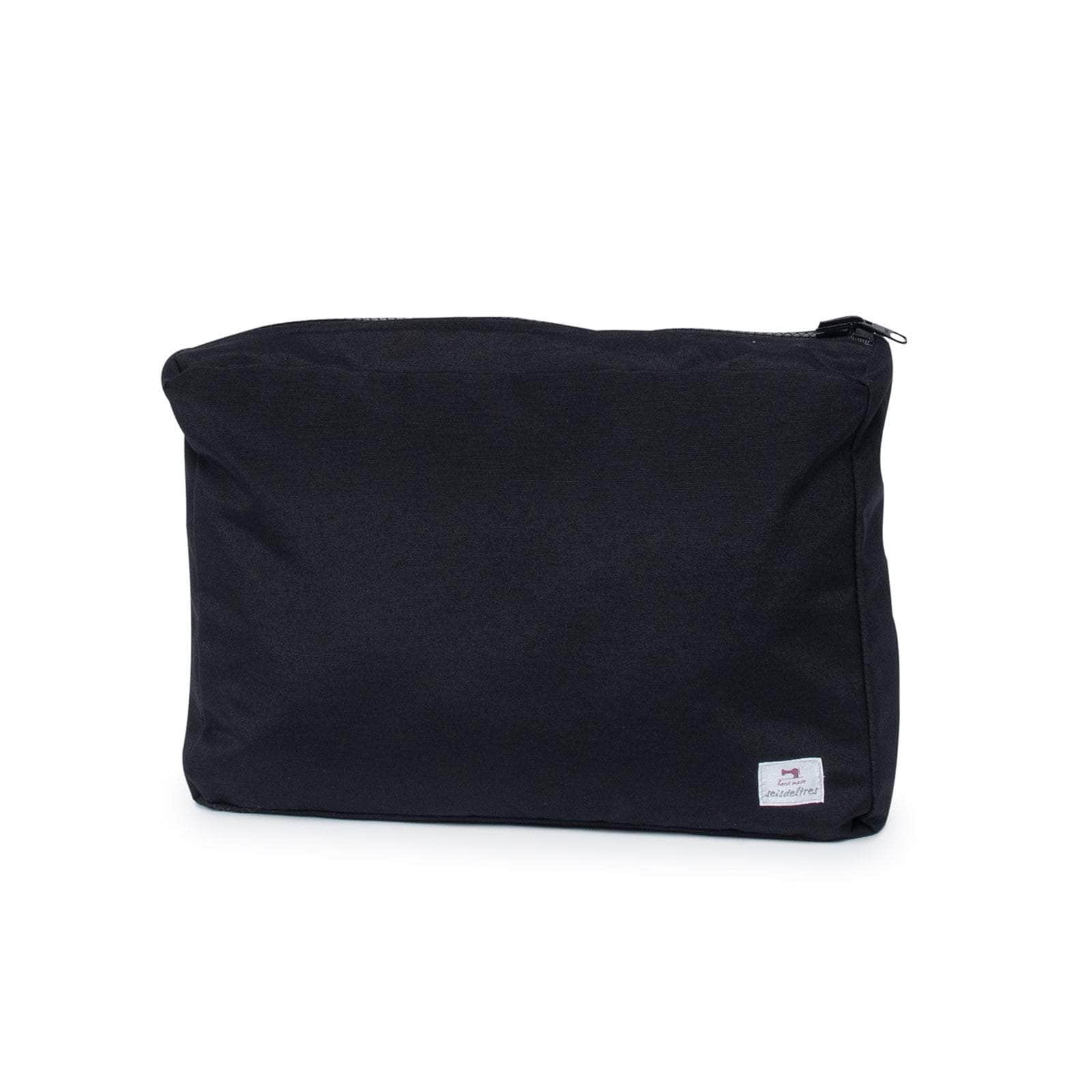 pack mybigbag Pack completo - bolsa L, bolsa XL y neceser - Raya Ancha Negro/Piedra