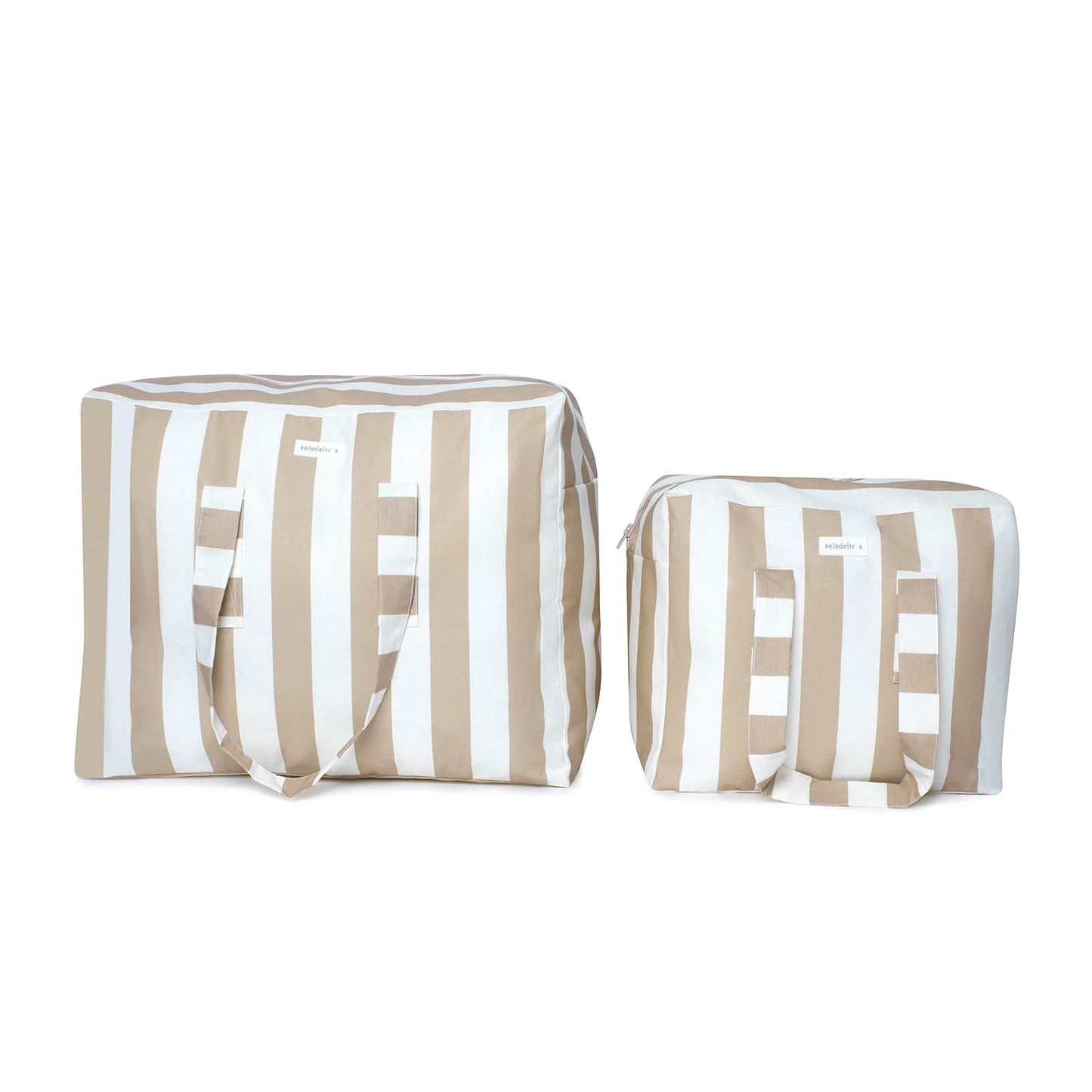 pack mybigbag Pack completo - bolsa M, bolsa XL y Neceser Rayas Arena Pack completo - bolsa M, bolsa XL y Neceser Rayas Arena