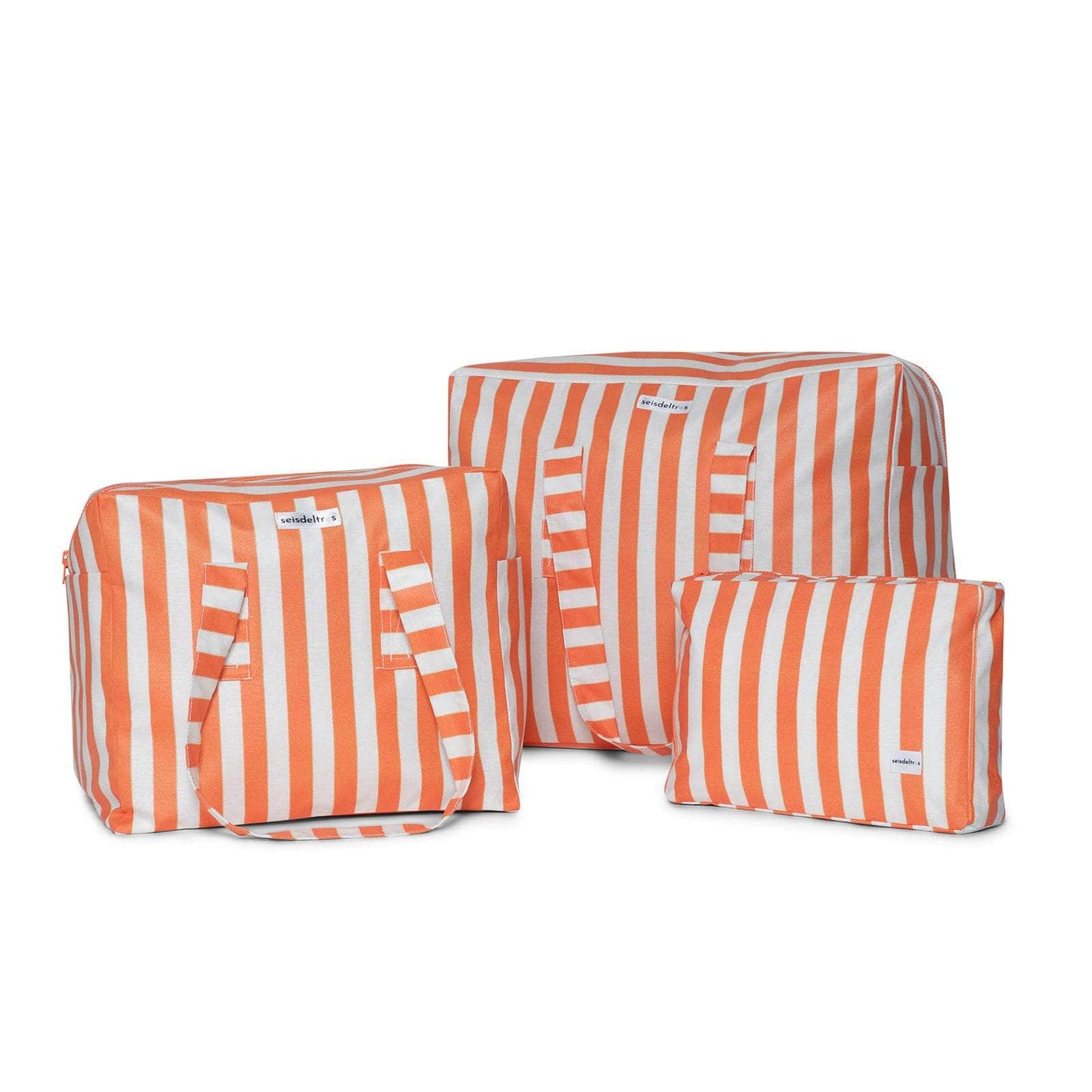 pack mybigbag Pack completo - bolsa M, bolsa XL y Neceser Rayas Naranja