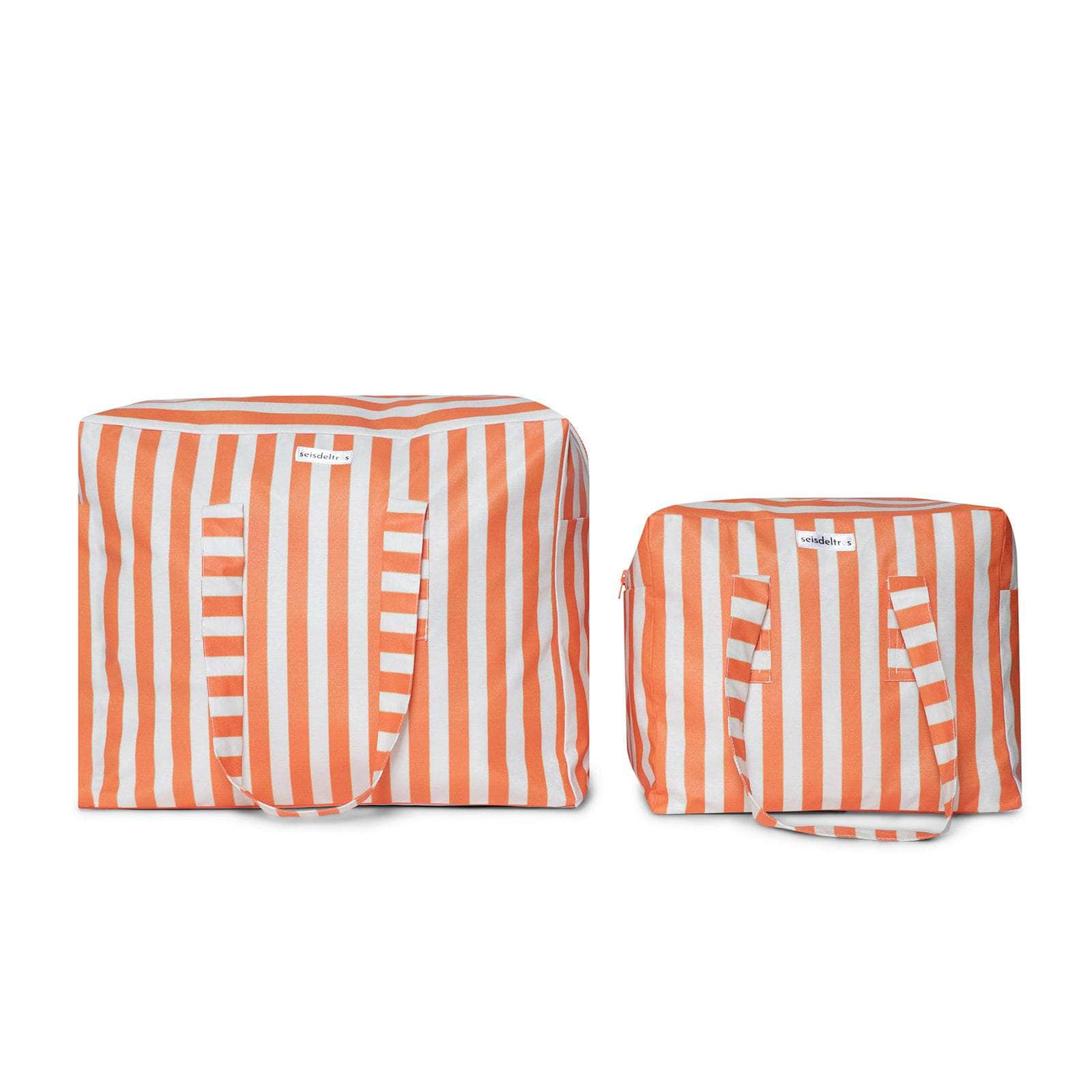 pack mybigbag Pack completo - bolsa M, bolsa XL y Neceser Rayas Naranja