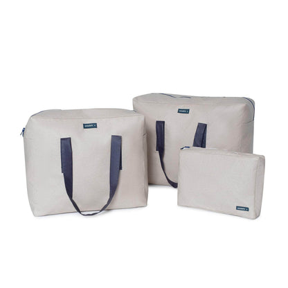 pack mybigbag Pack completo - bolsa XL, bolsa L y neceser - Azul Marino / Beige Pack completo - bolsa XL, bolsa L y neceser - Azul Marino / Beige