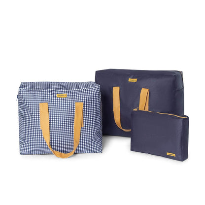 pack mybigbag Pack completo - bolsa XL, bolsa L y neceser - Azul Marino/Minivichy Pack completo - bolsa XL, bolsa L y neceser - Azul Marino/Minivichy