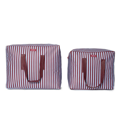 pack mybigbag Pack completo - bolsa XL, bolsa L y neceser - Burdeos/Rayas/Escocesa Pack completo - bolsa XL, bolsa L y neceser - Burdeos/Rayas/Escocesa