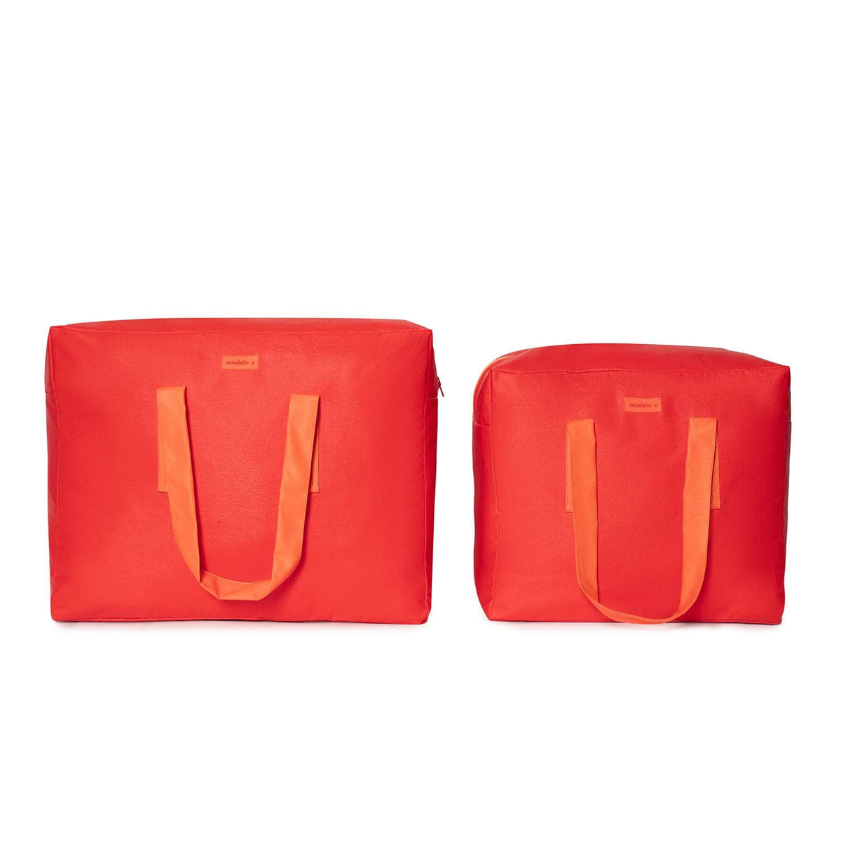 pack mybigbag Pack completo - bolsa XL, bolsa L y neceser - Roja asas naranjas Pack completo - bolsa XL, bolsa L y neceser - Roja asas naranjas