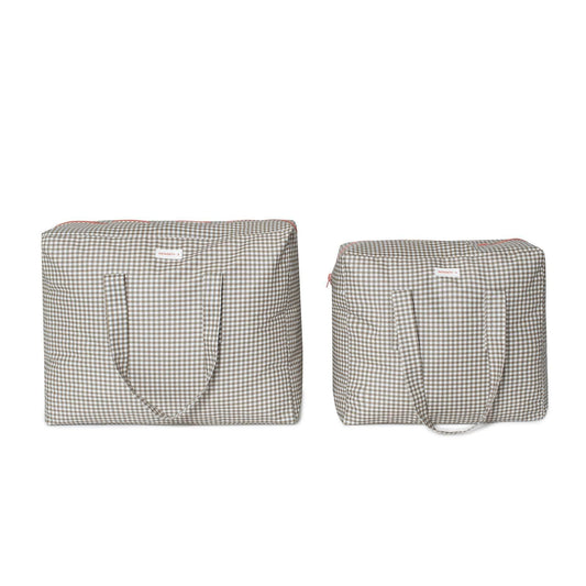 Pack Dúo - XL y L - Marrón/Minivichy marrón/Teja Pack Dúo - XL y L - Marrón/Minivichy marrón/Teja