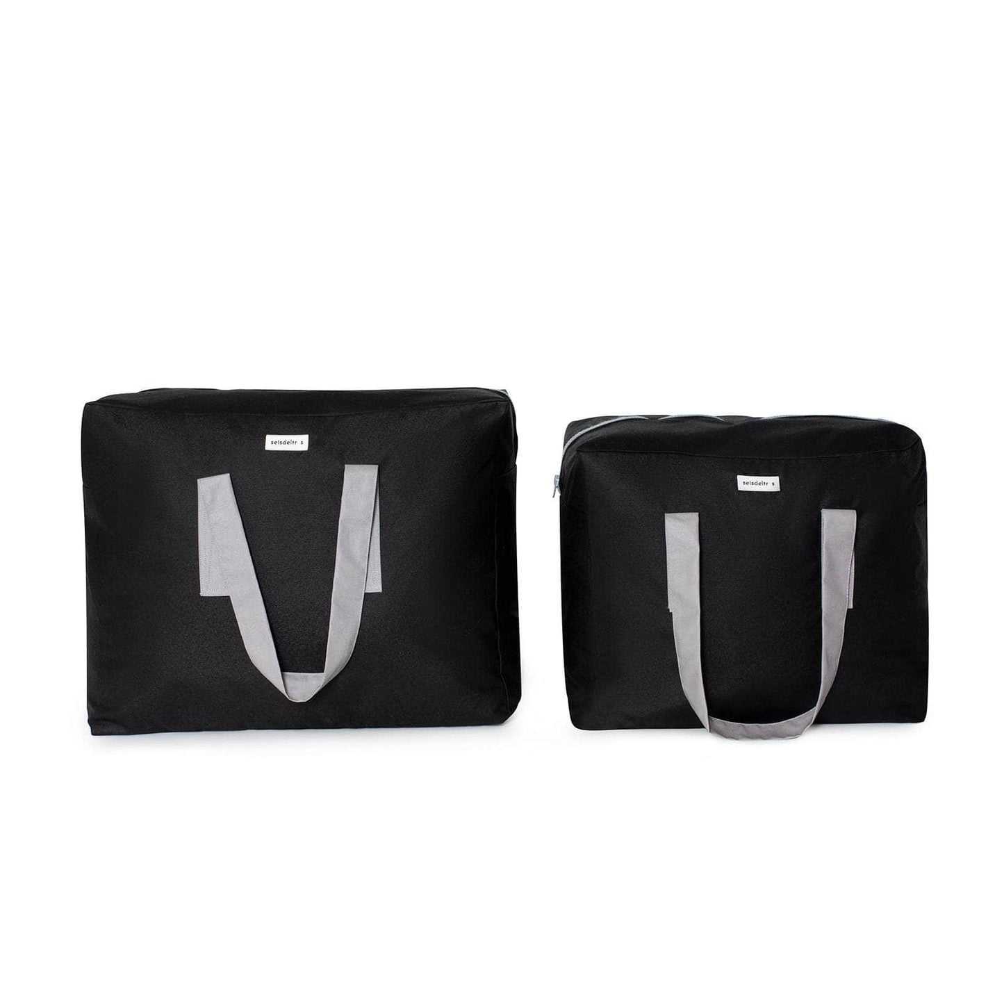Pack Dúo - XL y L Negra asas gris Pack Dúo - XL y L Negra asas gris