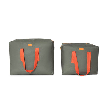 Pack Dúo - XL y L Verde Caqui asas naranjas Pack Dúo - XL y L Verde Caqui asas naranjas