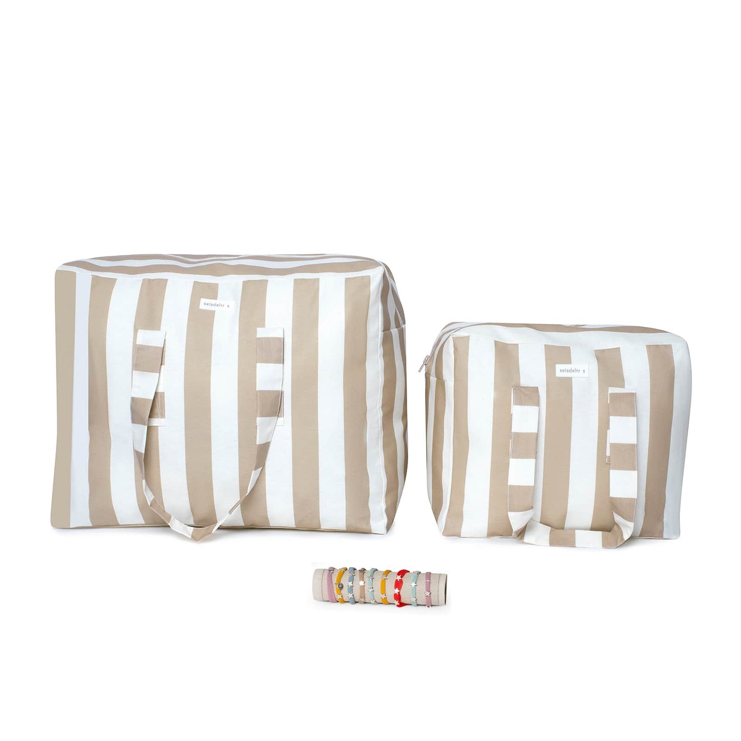 Pack Especial "A la playa igual que mamá" Pack MyBigBag Mamá e Hija | Bolsas de Playa Reversibles y Antimanchas