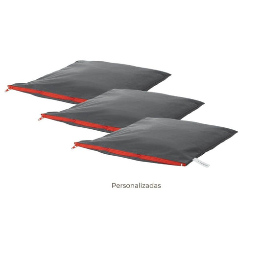 Pack Fitness | Gris marengo cremallera roja Pack Fitness | Gris marengo cremallera roja