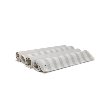 Pack Individuales Nilo Beige Pack de individuales de mesa  | Reversibles y antimanchas