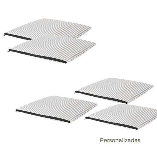 Pack Viaje Básico | Rayas gris y blanco Pack Viaje Básico | Rayas gris y blanco