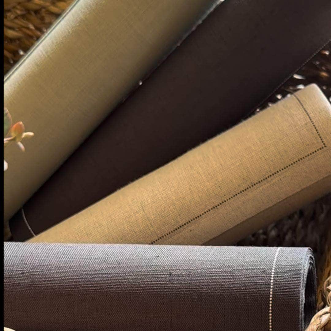 Servilletas Reutilizables Lino Color Natural (rollo 20 ud) Servilletas de lino reutilizables | Rollo de tela lavable