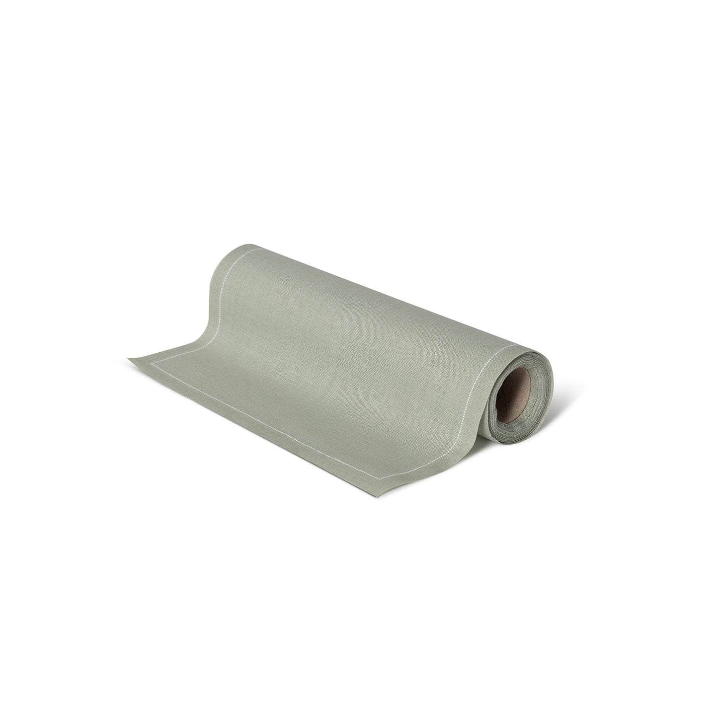 Servilletas Reutilizables Lino Color Verde Agua (rollo 20 ud) Servilletas de lino reutilizables | Rollo de tela lavable
