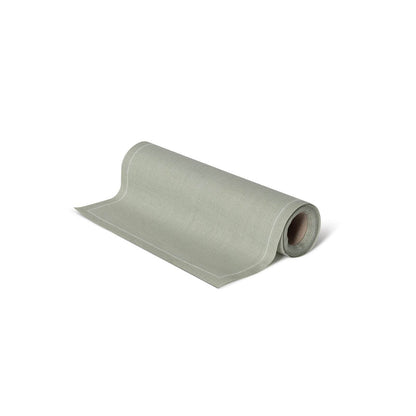 Servilletas Reutilizables Lino Color Verde Agua (rollo 20 ud) Servilletas de lino reutilizables | Rollo de tela lavable