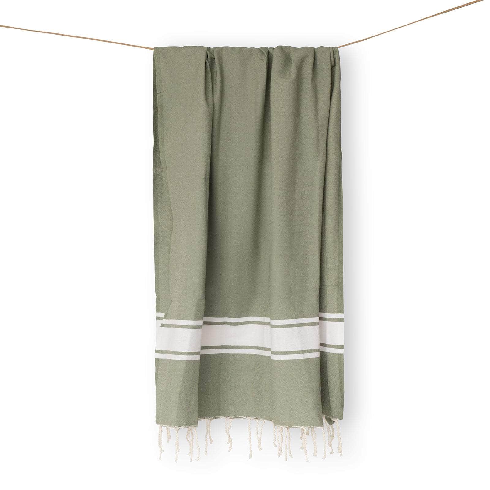 Verde Oscuro Toallas de fouta